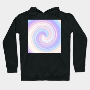 Pencil Stroke Swirl of Soft Pastel Colors Hoodie